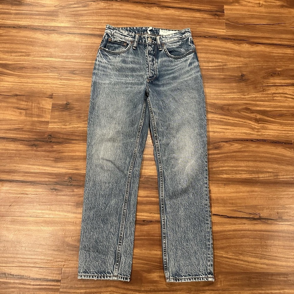 Rag & Bone Nina Jeans Womens 26 Blue High Rise Ankle Cigarette Denim Slim